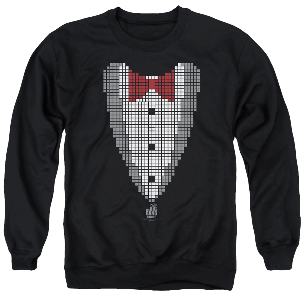 Big Bang Theory, The Pixelated Tux - Men's Crewneck Sweatshirt Men's Crewneck Sweatshirt Big Bang Theory