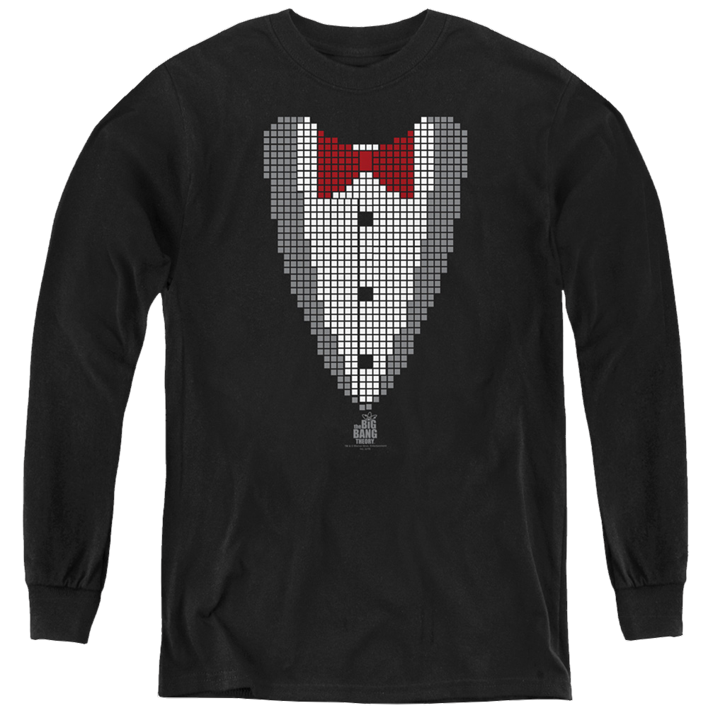 Big Bang Theory, The Pixelated Tux - Youth Long Sleeve T-Shirt Youth Long Sleeve T-Shirt Big Bang Theory