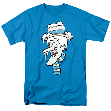 Turquoise men's regular fit t-shirt with Year Without a Santa Claus Snow Miser graphic