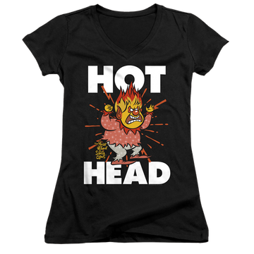 Year Without A Santa Claus, The Hot Head - Juniors V-Neck T-Shirt Juniors V-Neck T-Shirt Year Without a Santa Claus
