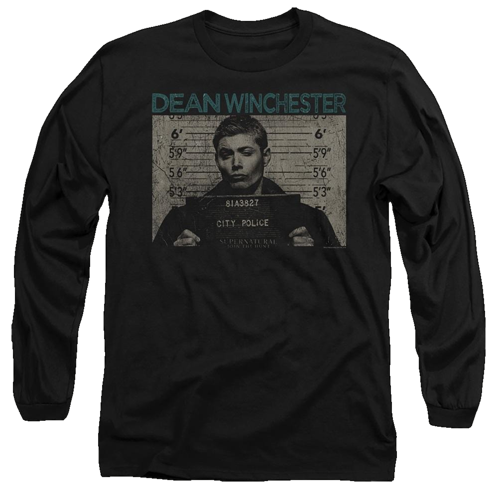 Supernatural Dean Mug Shot - Men's Long Sleeve T-Shirt Men's Long Sleeve T-Shirt Supernatural
