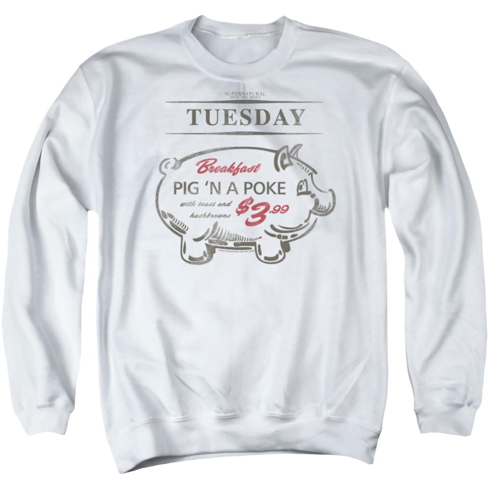 Supernatural Pig N Poke - Men's Crewneck Sweatshirt Men's Crewneck Sweatshirt Supernatural