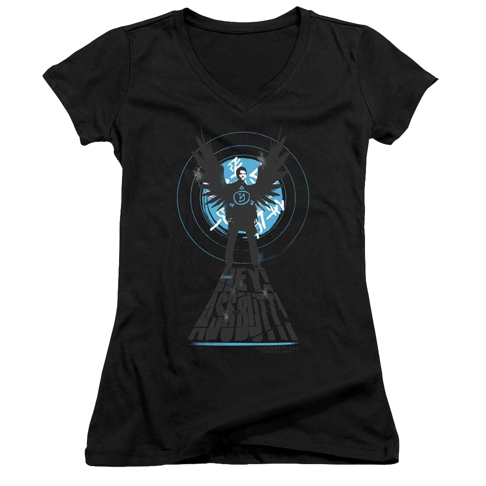 Supernatural Hey Ass Butt - Juniors V-Neck T-Shirt Juniors V-Neck T-Shirt Supernatural