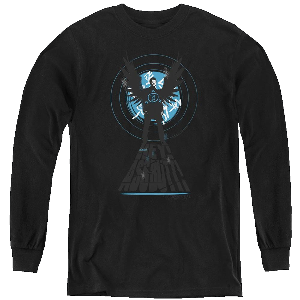Supernatural Hey Ass Butt - Youth Long Sleeve T-Shirt Youth Long Sleeve T-Shirt Supernatural