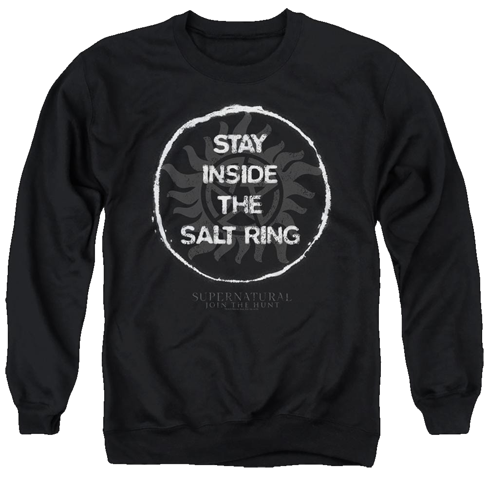 Supernatural Stay Inside The Salt Ring - Men's Crewneck Sweatshirt Men's Crewneck Sweatshirt Supernatural