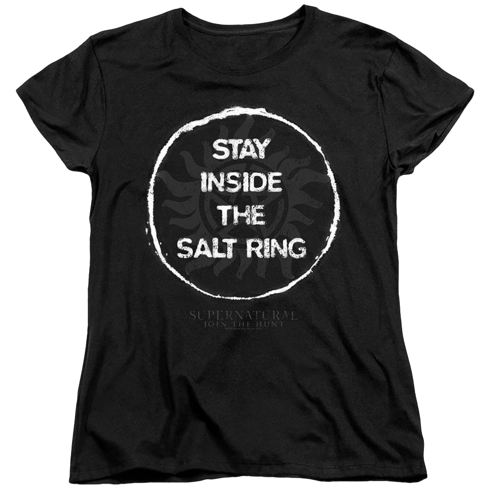 Supernatural Stay Inside The Salt Ring - Women's T-Shirt Women's T-Shirt Supernatural