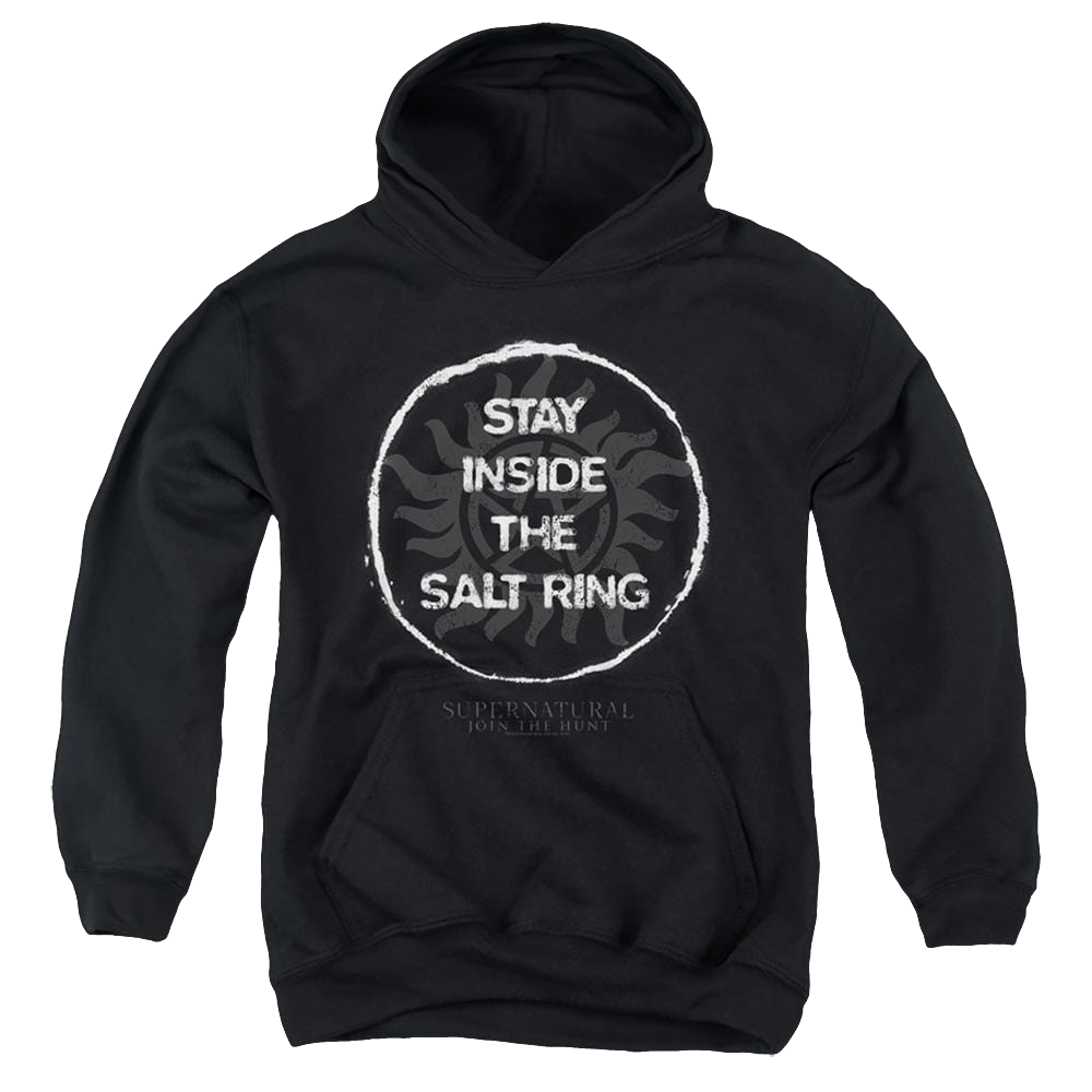 Supernatural Stay Inside The Salt Ring - Youth Hoodie Youth Hoodie (Ages 8-12) Supernatural