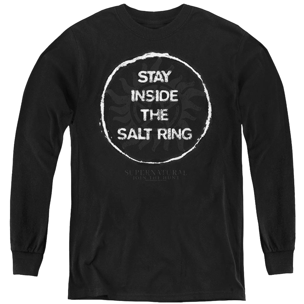 Supernatural Stay Inside The Salt Ring - Youth Long Sleeve T-Shirt Youth Long Sleeve T-Shirt Supernatural