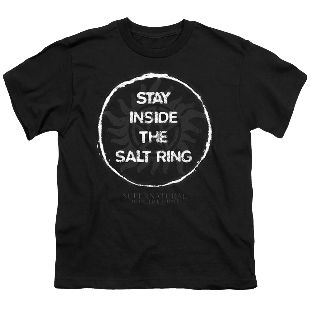 Supernatural Stay Inside The Salt Ring - Youth T-Shirt Youth T-Shirt (Ages 8-12) Supernatural