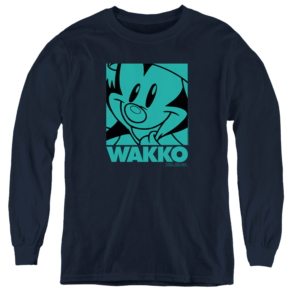 Animaniacs Pop Wakko - Youth Long Sleeve T-Shirt Youth Long Sleeve T-Shirt Animaniacs