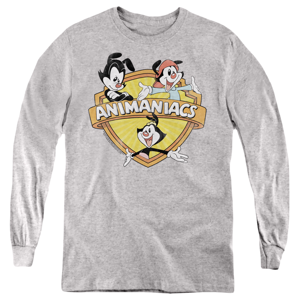 Animaniacs Shielded Animaniacs - Youth Long Sleeve T-Shirt Youth Long Sleeve T-Shirt Animaniacs