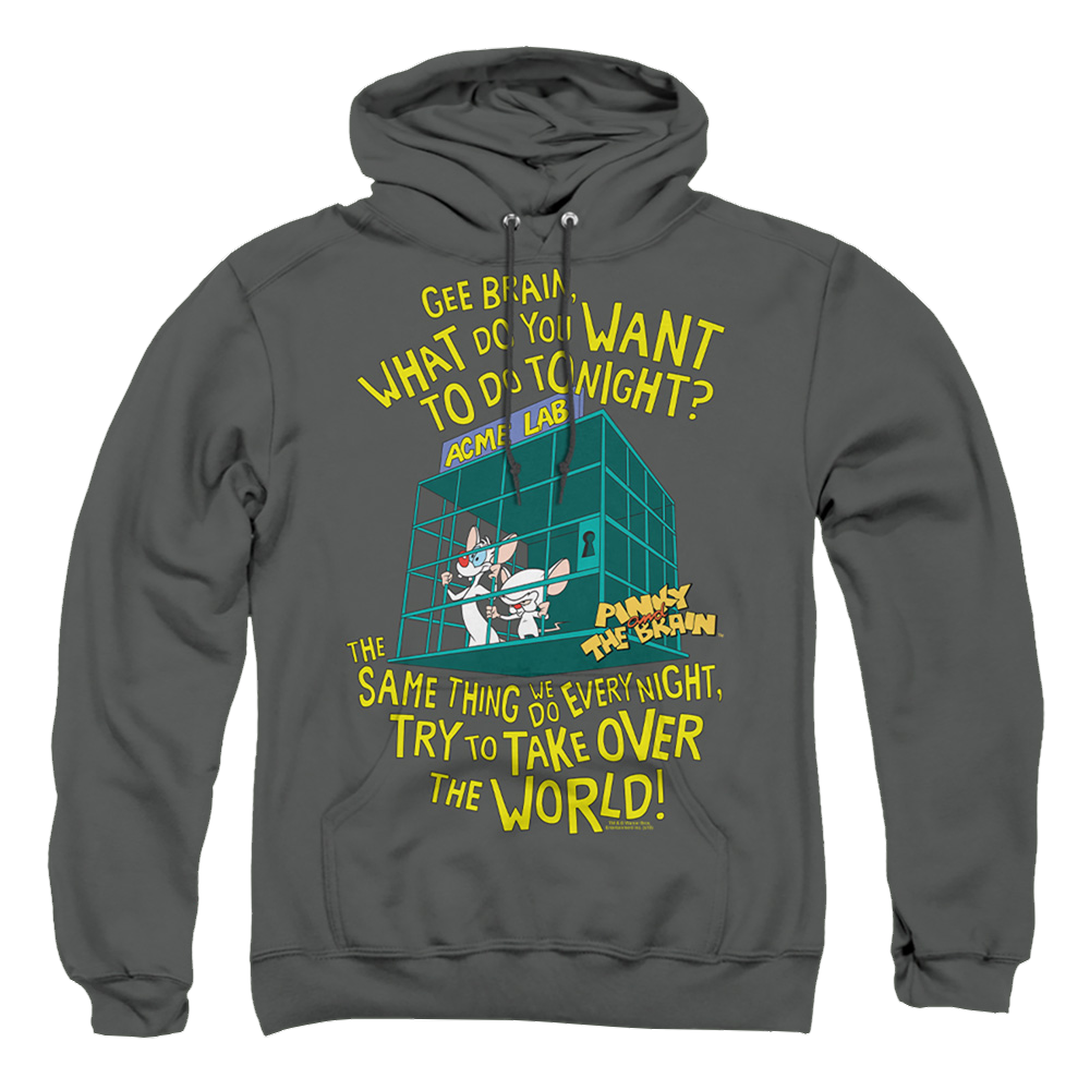 Pinky And The Brain The World - Pullover Hoodie Pullover Hoodie Pinky and The Brain