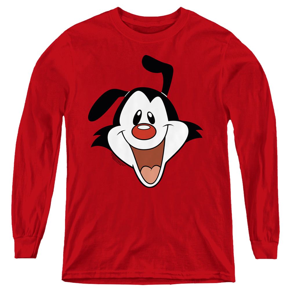 Animaniacs Yakko Head - Youth Long Sleeve T-Shirt Youth Long Sleeve T-Shirt Animaniacs