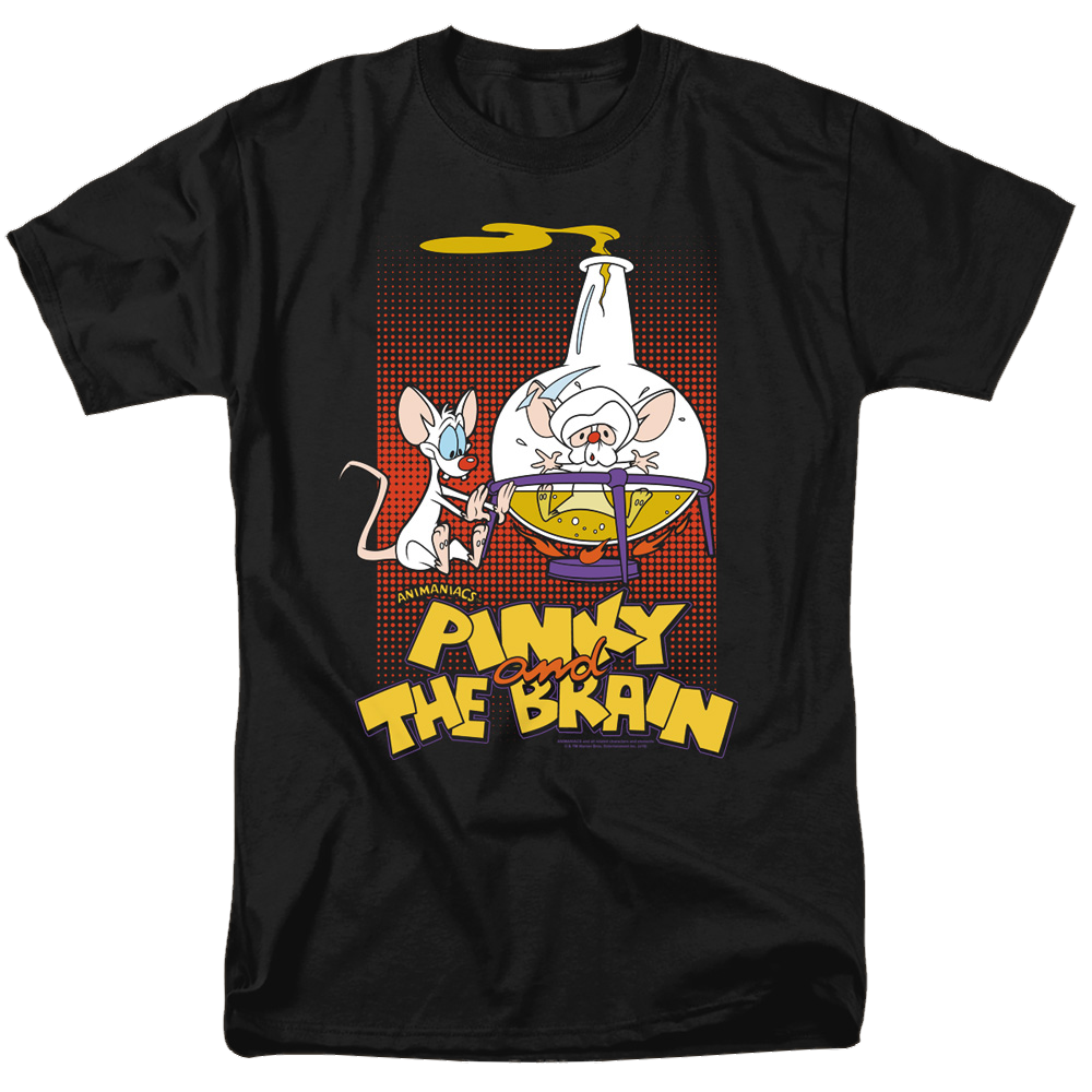 Pinky And The Brain Lab Flask - Men's Regular Fit T-Shirt Men's Regular Fit T-Shirt Pinky and The Brain