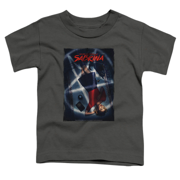 Charcoal toddler t-shirt with Chilling Adventures of Sabrina Sabrina Key Art graphic