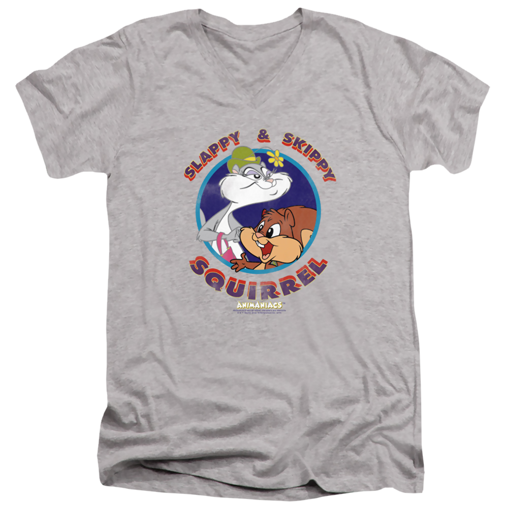 Animaniacs Slappy And Skippy Squirrel - Men's V-Neck T-Shirt Men's V-Neck T-Shirt Animaniacs