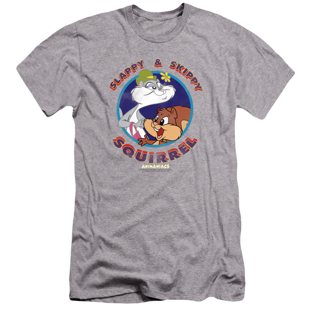 Animaniacs Slappy And Skippy Squirrel - Men's Premium Slim Fit T-Shirt Men's Premium Slim Fit T-Shirt Animaniacs