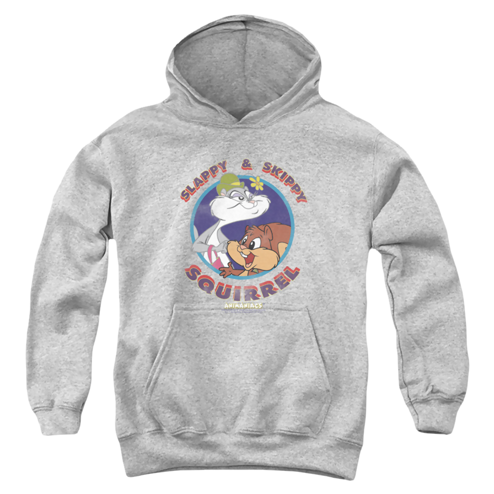 Animaniacs Slappy And Skippy Squirrel - Youth Hoodie Youth Hoodie (Ages 8-12) Animaniacs