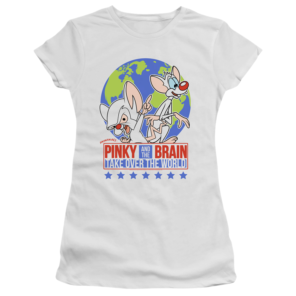 Pinky And The Brain Campaign - Juniors T-Shirt Juniors T-Shirt Pinky and The Brain