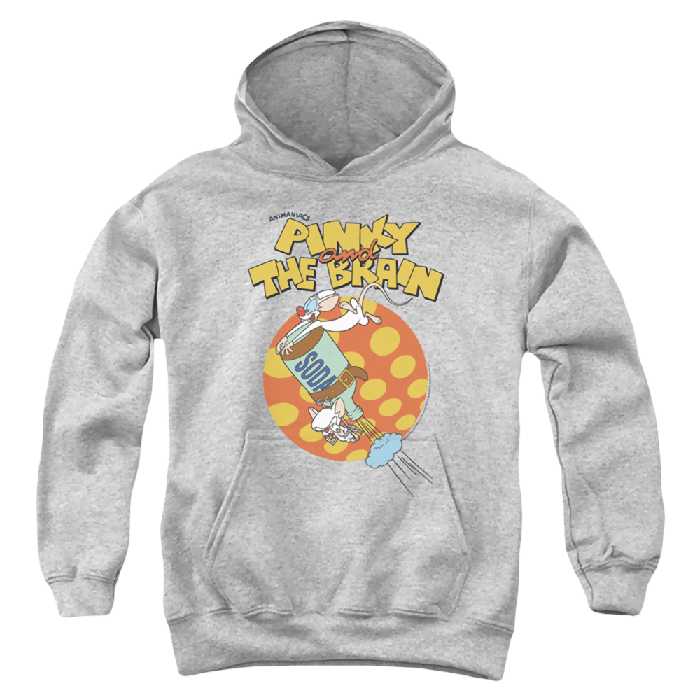 Pinky And The Brain Soda - Youth Hoodie Youth Hoodie (Ages 8-12) Pinky and The Brain