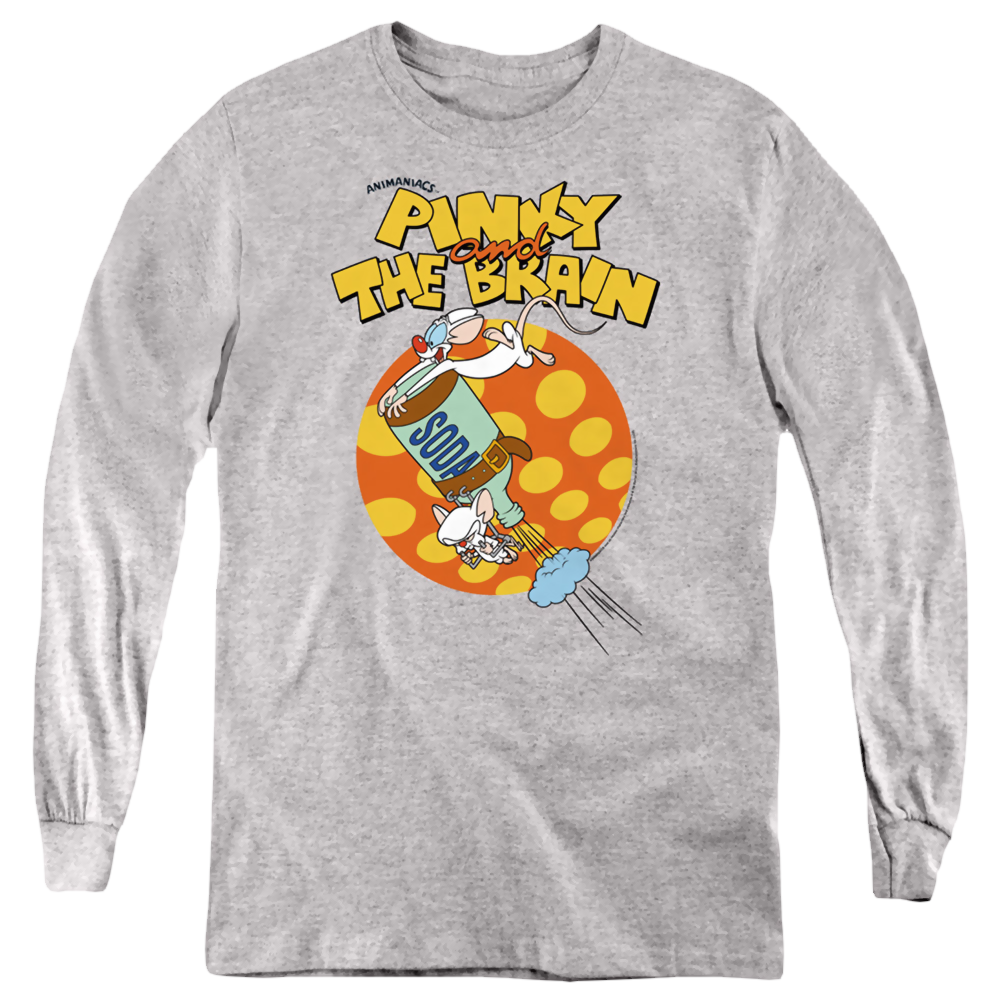 Pinky And The Brain Soda - Youth Long Sleeve T-Shirt Youth Long Sleeve T-Shirt Pinky and The Brain