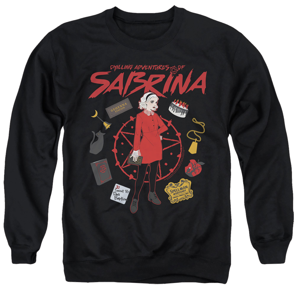Chilling Adventures Of Sabrina Circle - Men's Crewneck Sweatshirt Men's Crewneck Sweatshirt Chilling Adventures of Sabrina