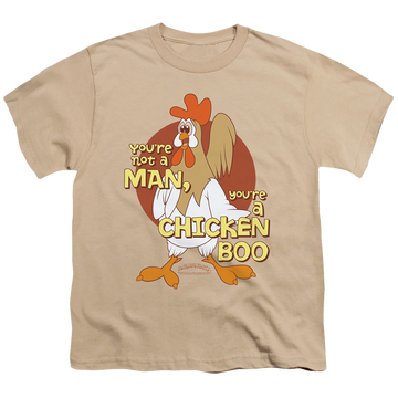 Sand youth t-shirt for ages 8 to 12 with Animaniacs Chicken Boo graphic
