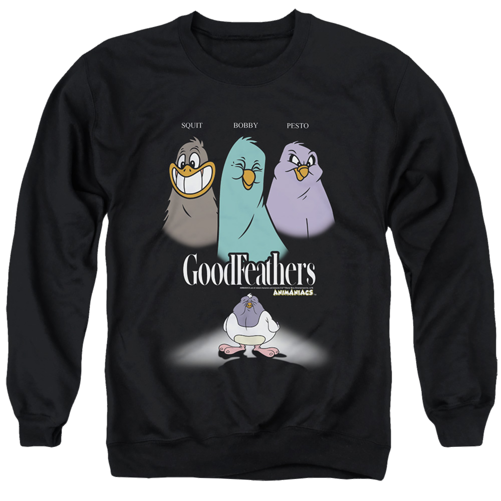 Animaniacs Goodfeathers - Men's Crewneck Sweatshirt Men's Crewneck Sweatshirt Animaniacs