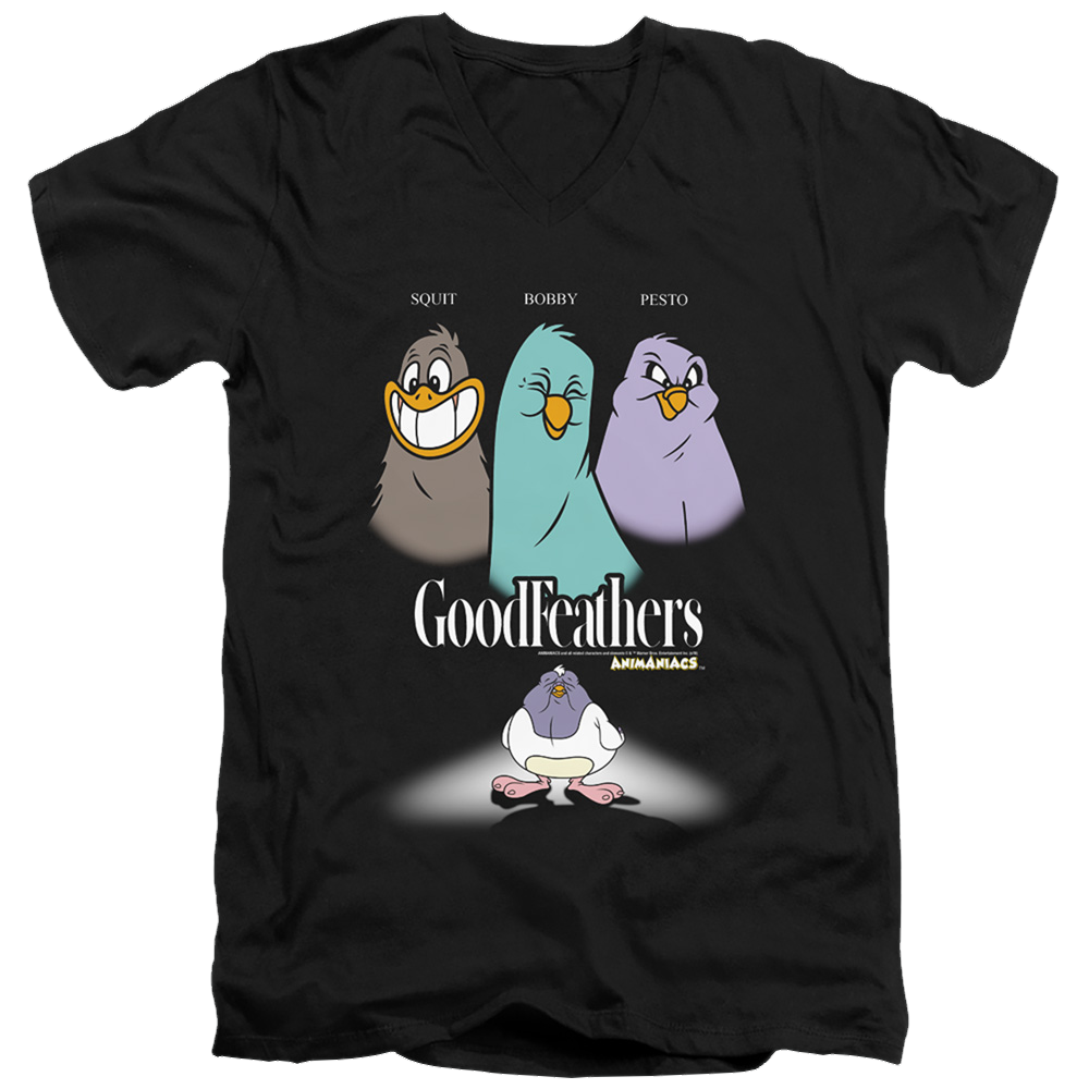 Animaniacs Goodfeathers - Men's V-Neck T-Shirt Men's V-Neck T-Shirt Animaniacs