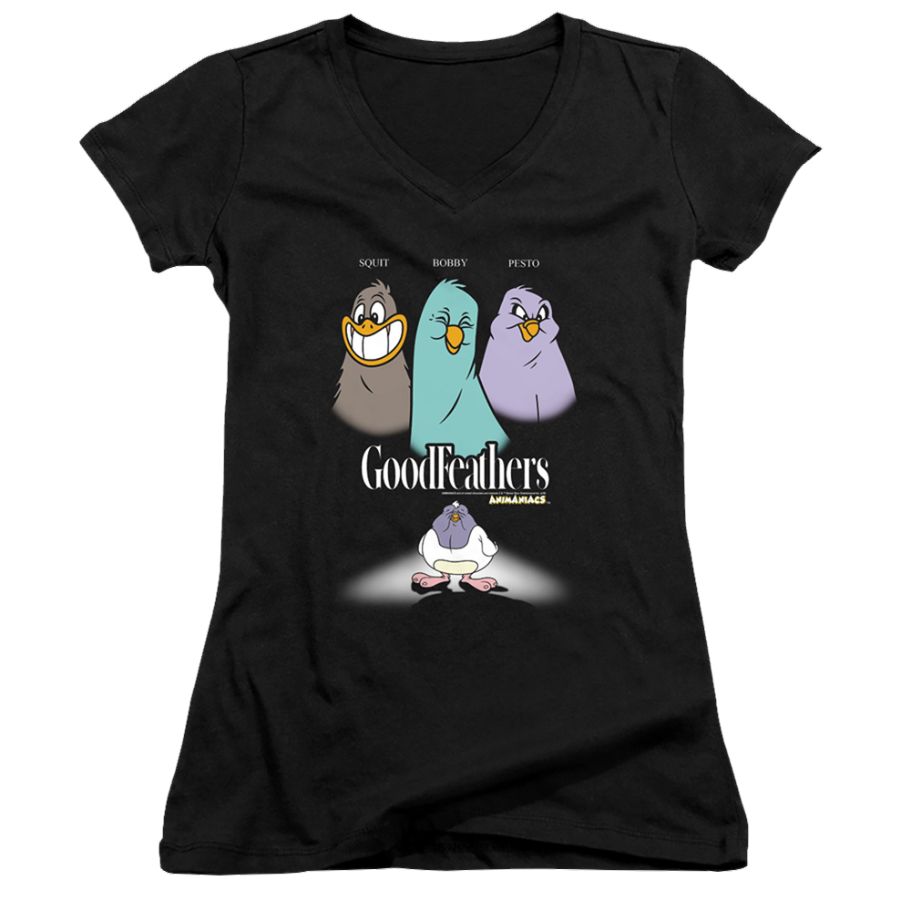 Animaniacs Goodfeathers - Juniors V-Neck T-Shirt Juniors V-Neck T-Shirt Animaniacs