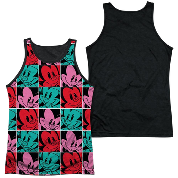 Animaniacs Squares men's black back tank