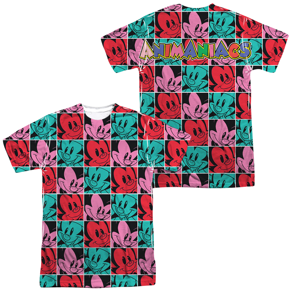 Animaniacs Squares (Front/Back Print) - Men's All-Over Print T-Shirt Men's All-Over Print T-Shirt Animaniacs