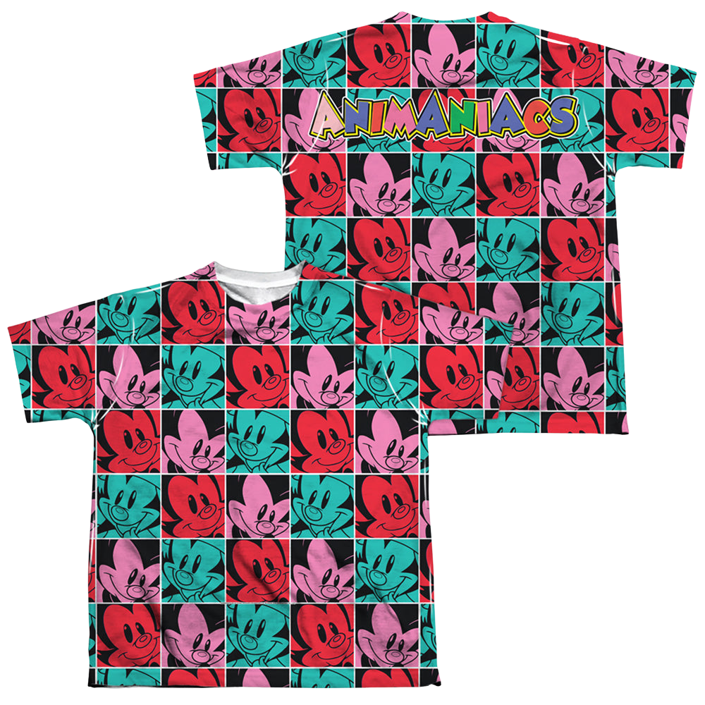 Animaniacs Squares (Front/Back Print) - Youth All-Over Print T-Shirt Youth All-Over Print T-Shirt (Ages 8-12) Animaniacs