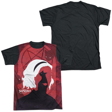 Chilling Adventures of Sabrina Cats men's black back t-shirt