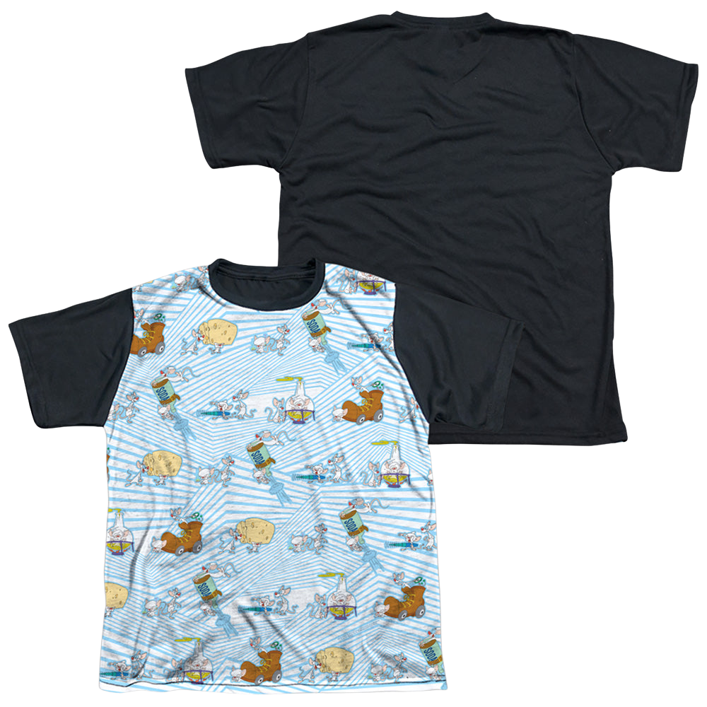 Pinky and The Brain Experiments - Youth Black Back T-Shirt Youth Black Back T-Shirt (Ages 8-12) Pinky and The Brain