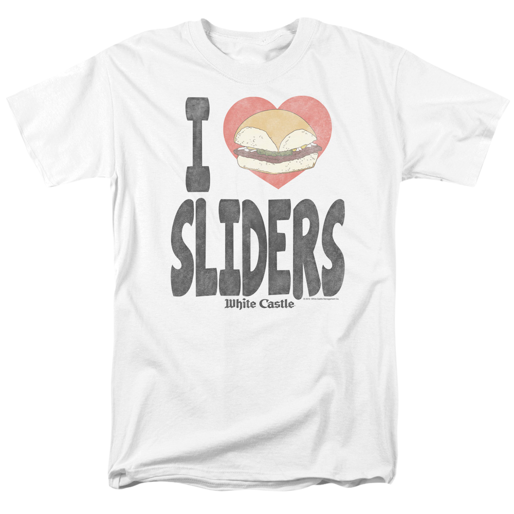 White Castle I Heart Sliders - Men's Regular Fit T-Shirt Men's Regular Fit T-Shirt White Castle