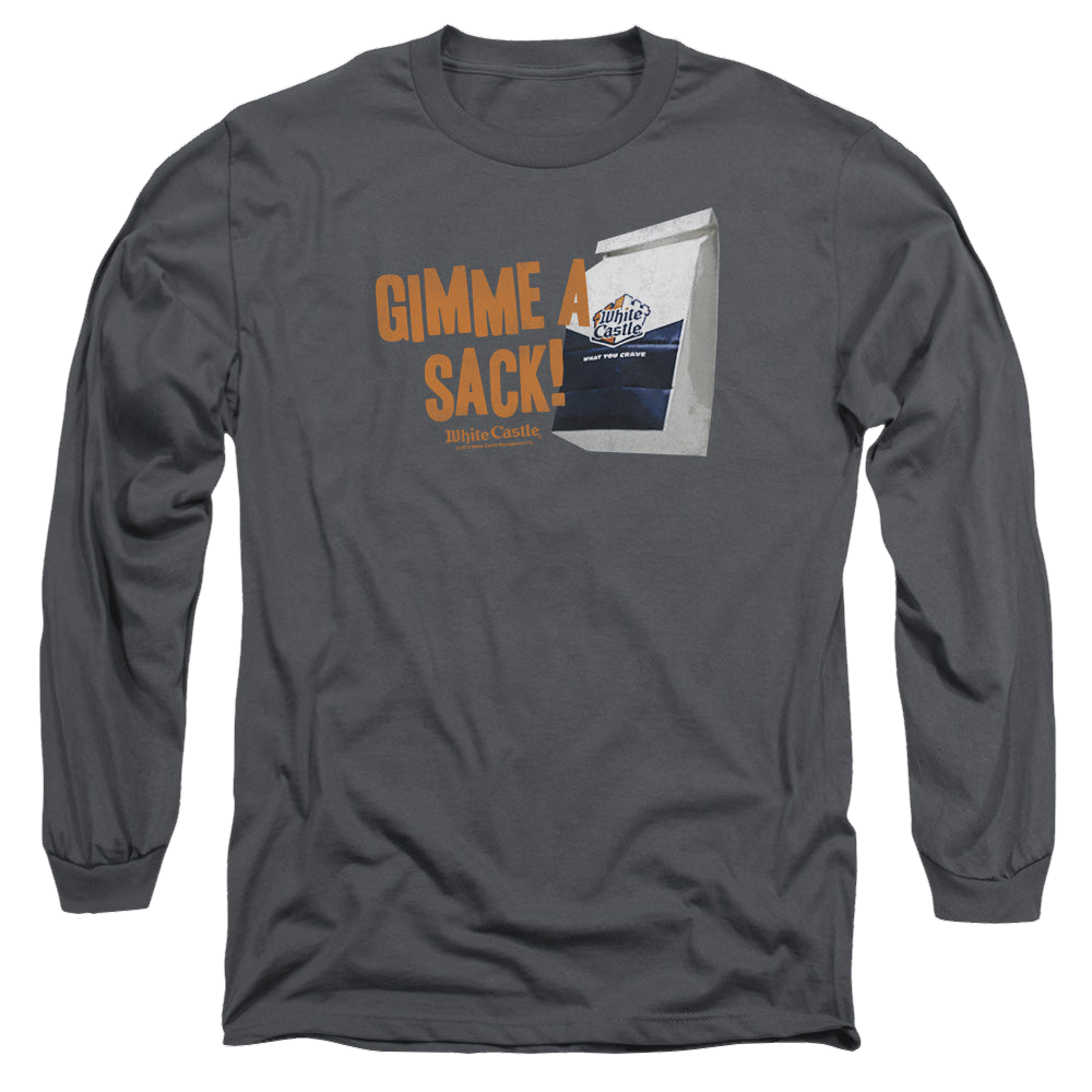 White Castle Gimmie A Sack - Men's Long Sleeve T-Shirt Men's Long Sleeve T-Shirt White Castle