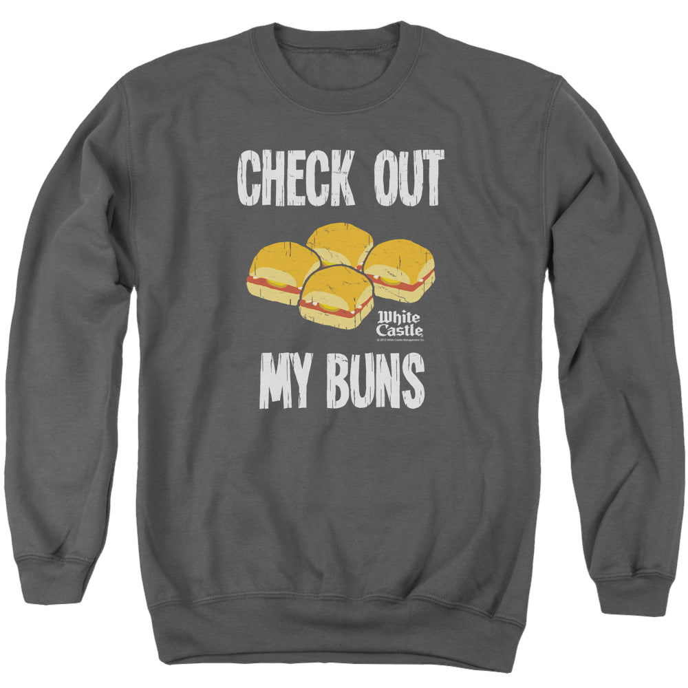 White Castle My Buns - Men's Crewneck Sweatshirt Men's Crewneck Sweatshirt White Castle