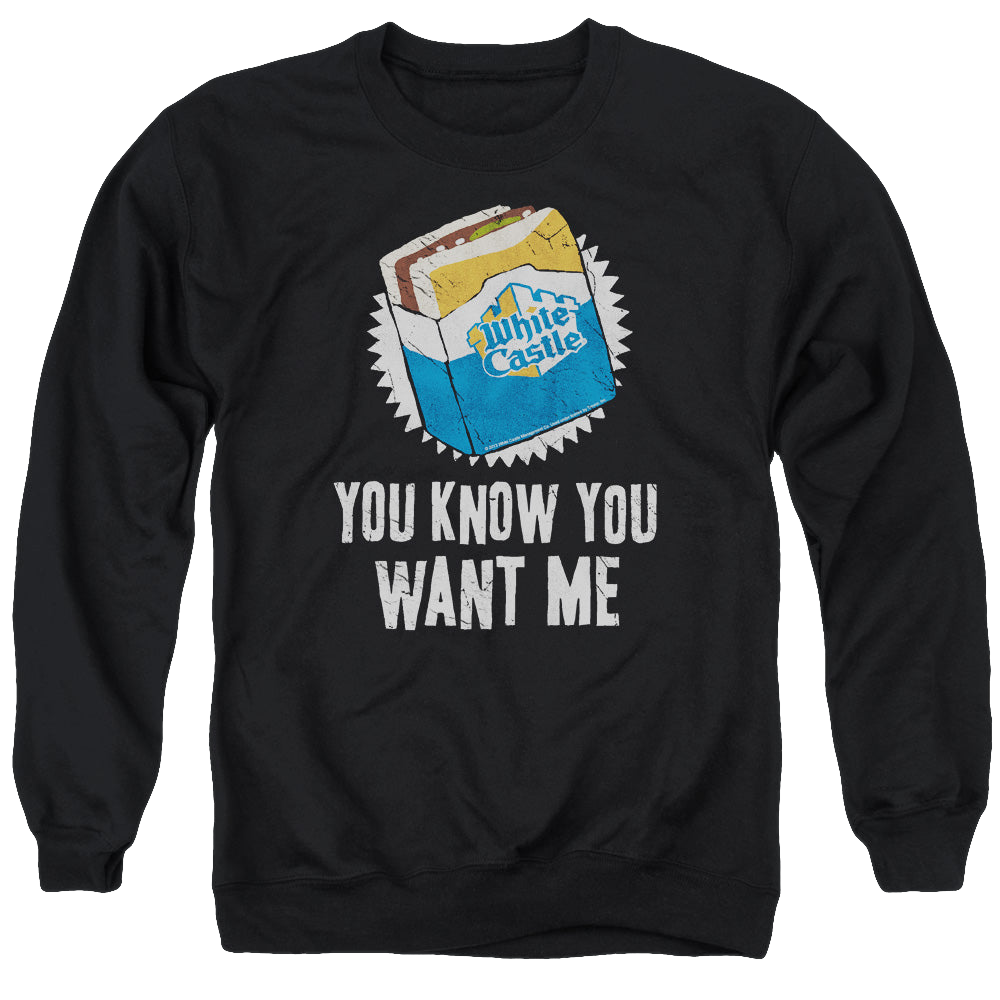 White Castle Want Me - Men's Crewneck Sweatshirt Men's Crewneck Sweatshirt White Castle
