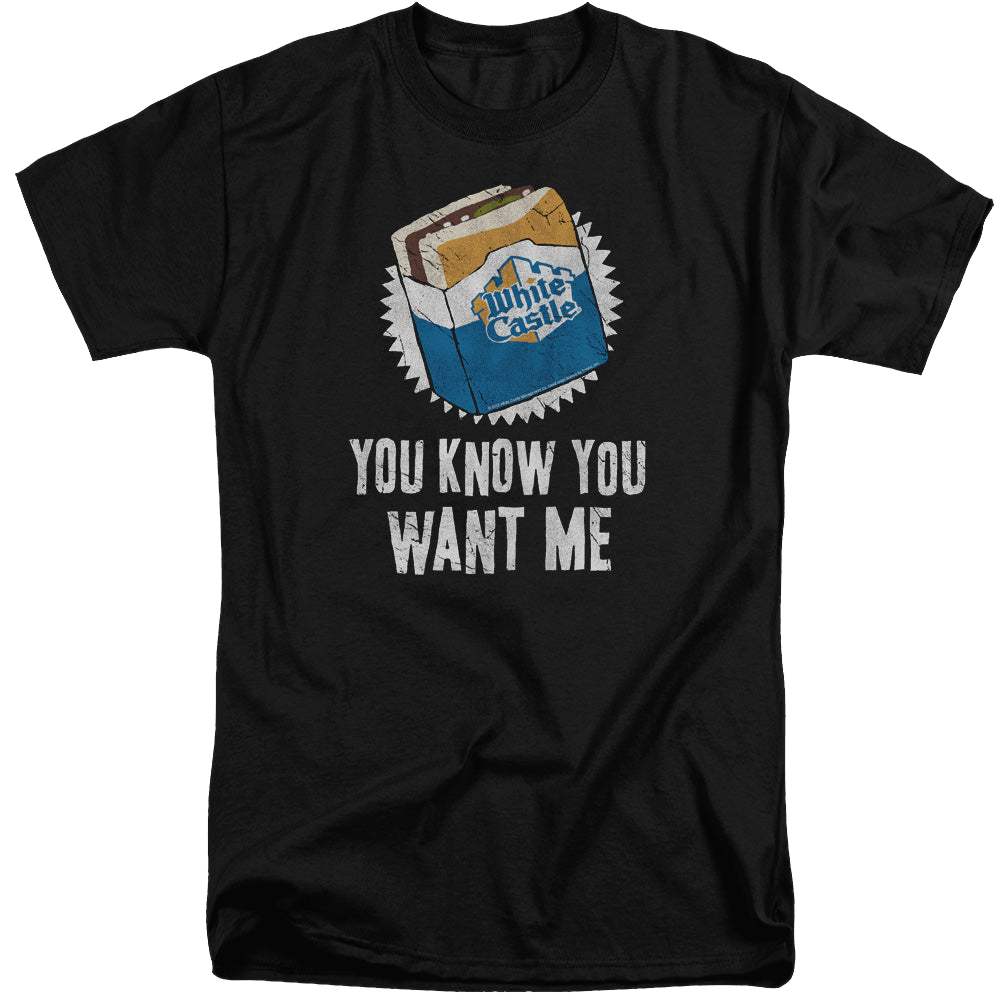 White Castle Want Me - Men's Tall Fit T-Shirt Men's Tall Fit T-Shirt White Castle