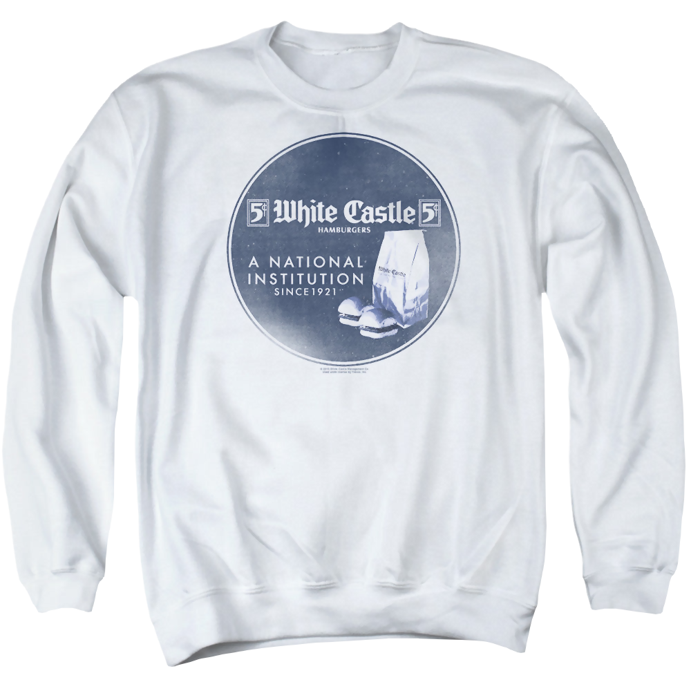 White Castle National Institution - Men's Crewneck Sweatshirt Men's Crewneck Sweatshirt White Castle