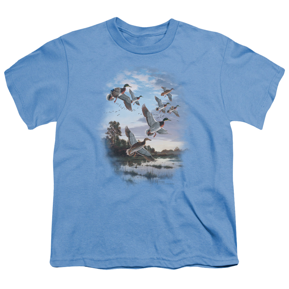 Wild Wings Evening Flight Mallards - Youth T-Shirt Youth T-Shirt (Ages 8-12) Wild Wings