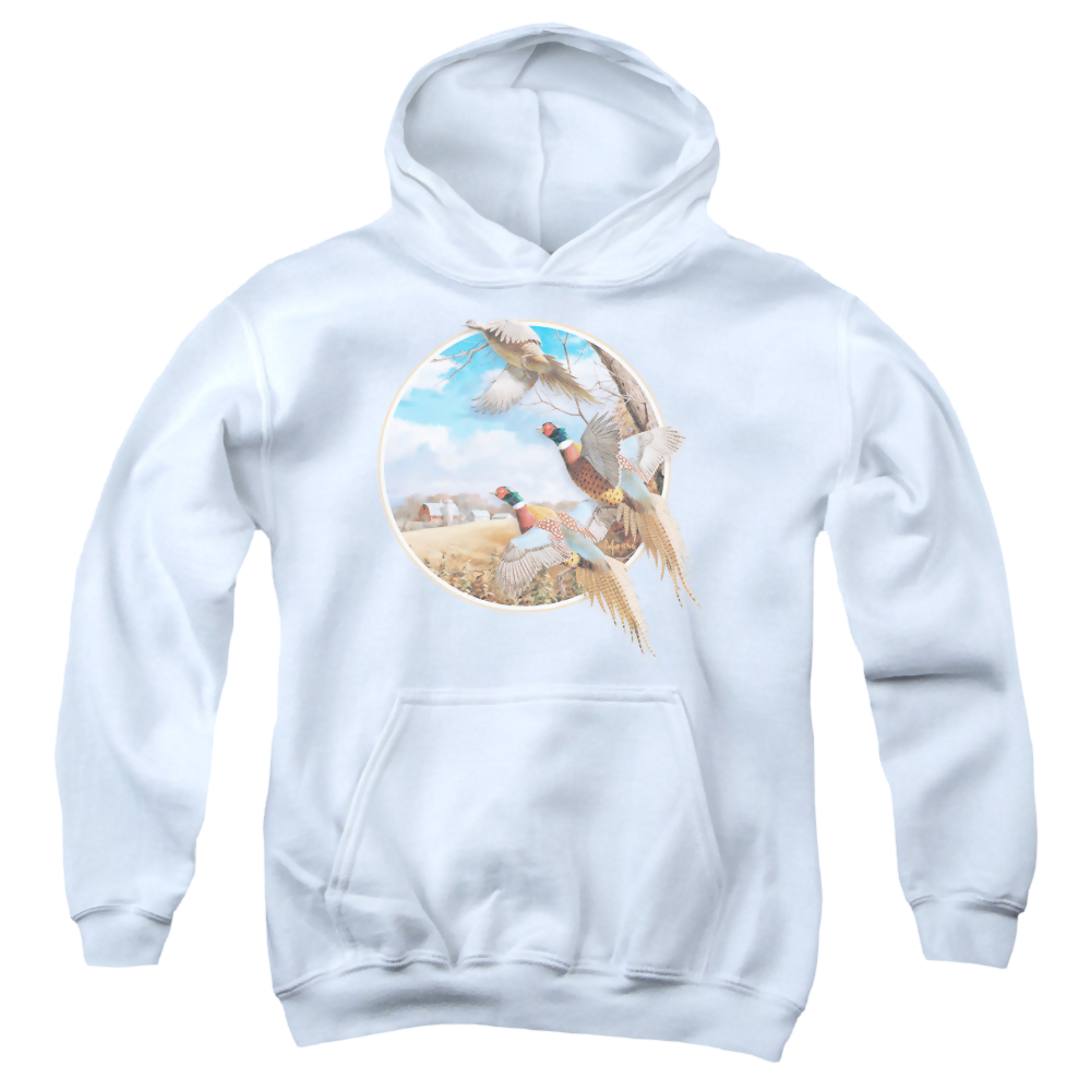 Wild Wings October Memories Pheasants - Youth Hoodie Youth Hoodie (Ages 8-12) Wild Wings