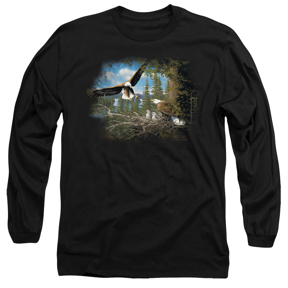 Wild Wings Spring Bald Eagles - Men's Long Sleeve T-Shirt Men's Long Sleeve T-Shirt Wild Wings