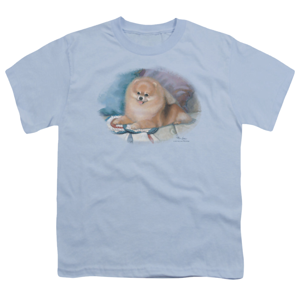 Wild Wings Pomeranian Portrait - Youth T-Shirt Youth T-Shirt (Ages 8-12) Wild Wings