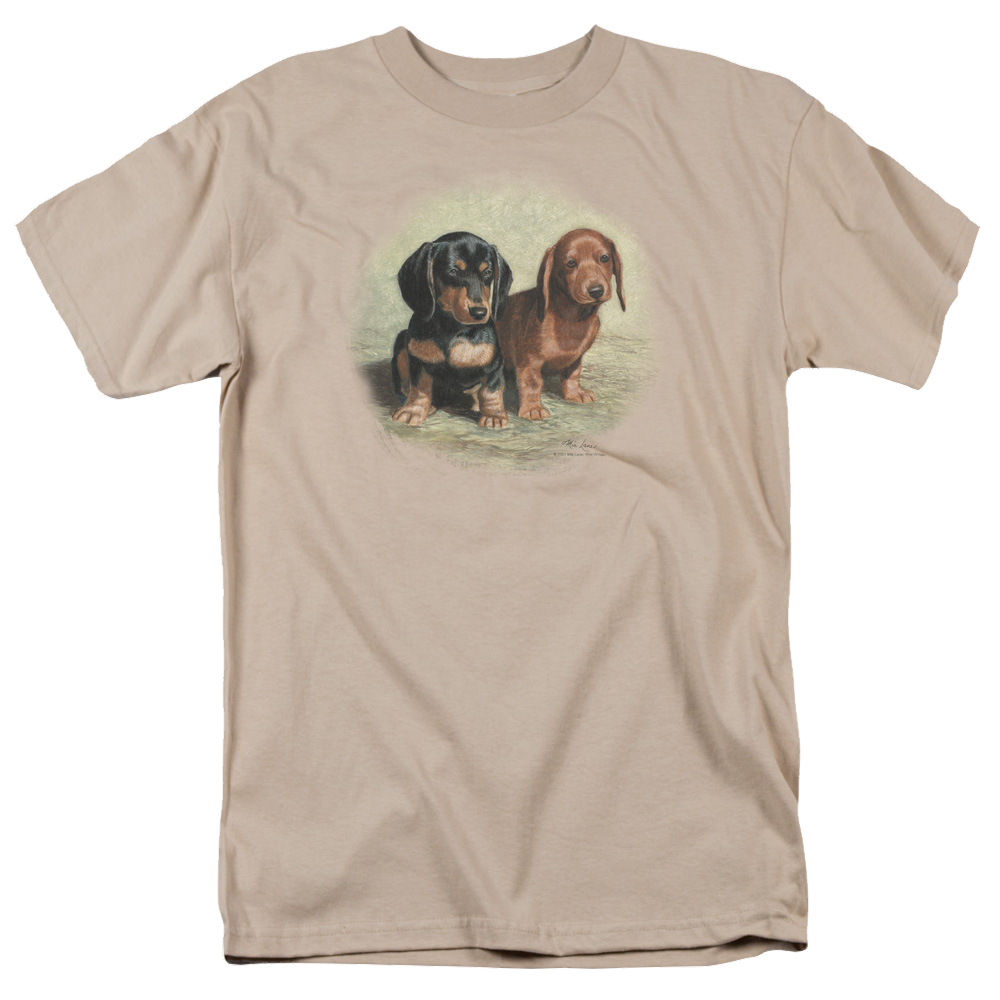 Wild Wings Dachshund Pups - Men's Regular Fit T-Shirt Men's Regular Fit T-Shirt Wild Wings
