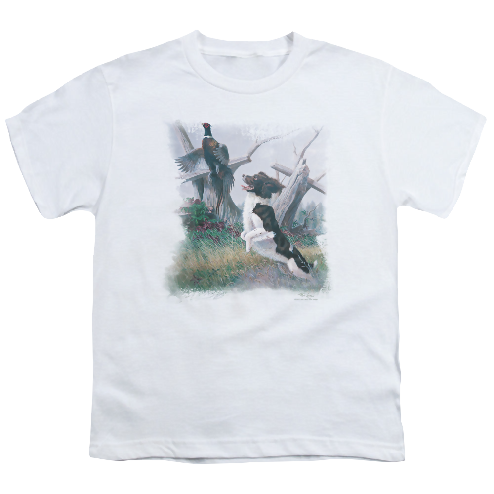 Wild Wings Springer With Pheasant - Youth T-Shirt Youth T-Shirt (Ages 8-12) Wild Wings