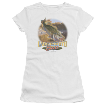 White juniors t-shirt with Wild Wings Cartwheeling graphic