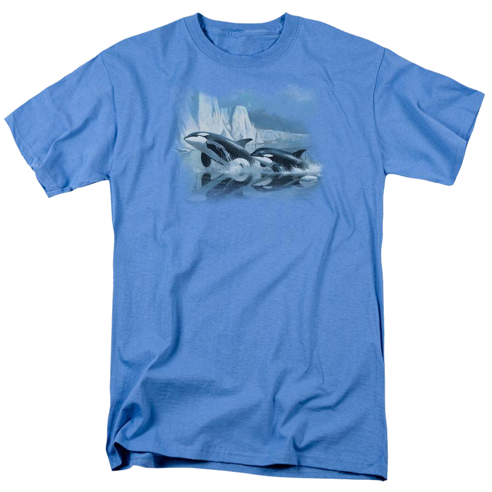 Wild Wings Glaciers Edge Orcas - Men's Regular Fit T-Shirt Men's Regular Fit T-Shirt Wild Wings