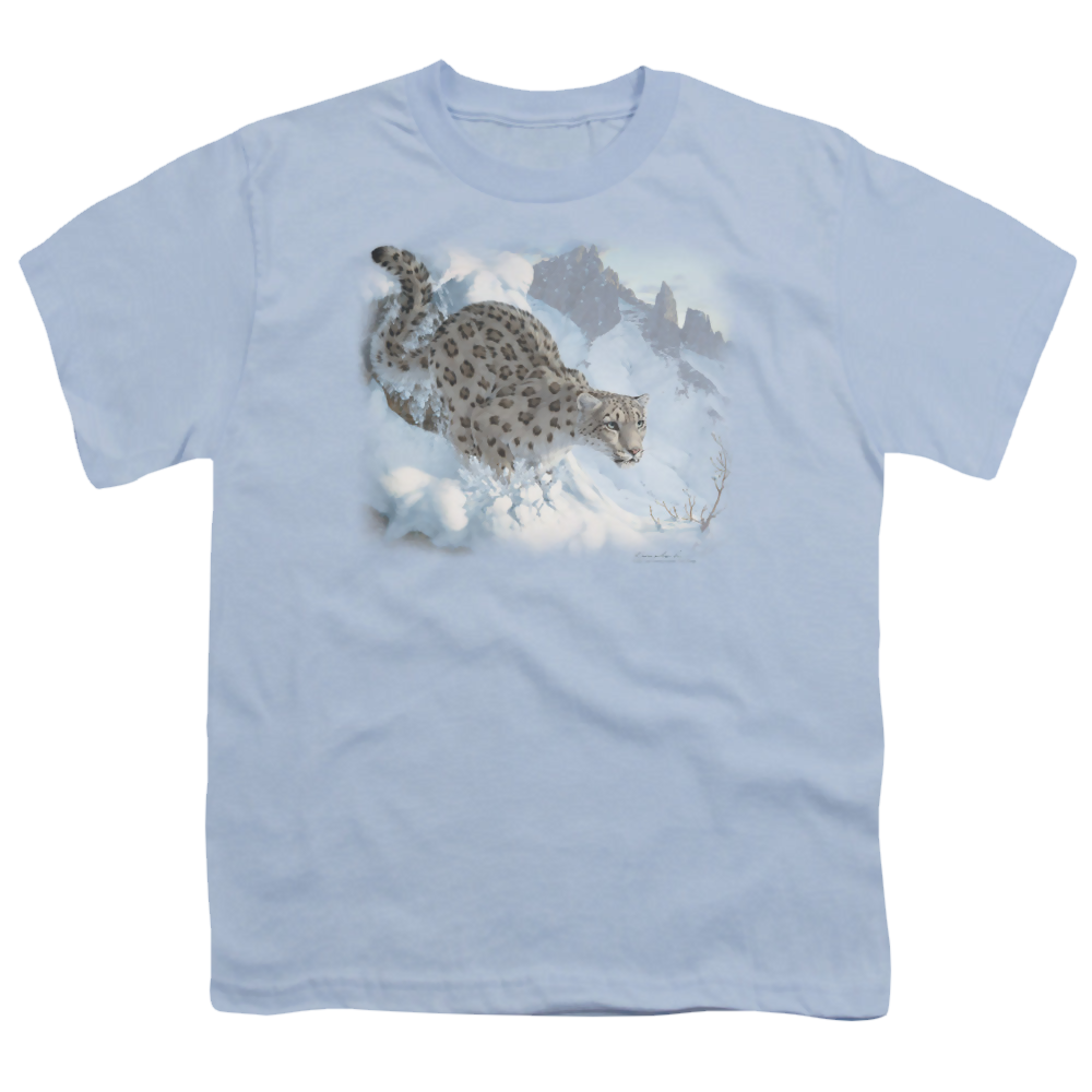 Wild Wings Snow Leopard - Youth T-Shirt Youth T-Shirt (Ages 8-12) Wild Wings